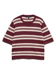 Vero Moda Sweter w kolorze kremowo-bordowym rozmiar: M. Czerwone swetry Vero Moda, m, bez wzorów, bez ramiączek. Za 90.95 zł.