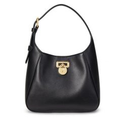 Torebka LAUREN RALPH LAUREN. Czarne torebki klasyczne Lauren Ralph Lauren, bez wzorów, klasyczne, bez dodatków. Za 999.99 zł.