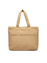 KARL LAGERFELD Torebka B2W50099 Beżowy. Brązowe shopper bag KARL LAGERFELD, bez wzorów, z materiału, bez dodatków. Za 389.99 zł.
