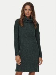 ONLY Sukienka dzianinowa Jana 15140166 Zielony Loose Fit. Zielone sukienki ONLY, m, bez wzorów, z dzianiny, bez kołnierzyka, bez ramiączek. Za 99.99 zł.