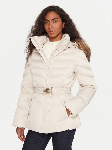 Guess Kurtka puchowa W5BL31 W2802 Écru Regular Fit. Kurtki Guess, xxl, z aplikacjami, z puchu, bez kaptura. Za 759.00 zł.