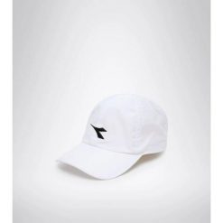 Czapka z daszkiem do tenisa Diadora ADJUSTABLE CUP white. Białe czapki z daszkiem Diadora, bez wzorów, sportowe. Za 80.00 zł.