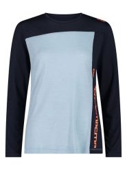 CMP Koszulka funkcyjna w kolorze granatowo-błękitnym rozmiar: 38. Niebieskie t-shirty sportowe CMP, s, bez wzorów, z materiału, bez ramiączek, outdoorowe. Za 142.73 zł.
