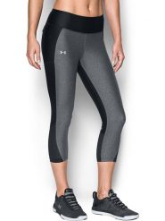 Under Armour Legginsy w kolorze szaro-czarnym rozmiar: XS. Czarne legginsy Under Armour, bez wzorów, z materiału. Za 56.53 zł.