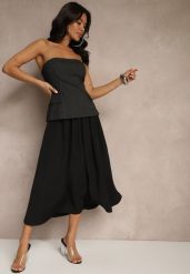 Czarna Spódnica z Wiskozą High Waist o Rozkloszowanym Kroju Toselle. Czarne spódnice Renee, do pracy, l, bez wzorów, z wiskozy, biznesowe, midi, rozkloszowane. W wyprzedaży za 83.99 zł.