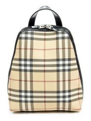 Burberry Plecak w kolorze beżowo-czarnym - 22 x 26 x 10 cm rozmiar: onesize. Brązowe plecaki Burberry, bez wzorów, z materiału, bez dodatków. Za 3,145.99 zł.