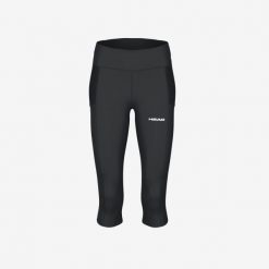 Legginsy 3/4 damskie POWER. Czarne legginsy Head, bez wzorów, sportowe. W wyprzedaży za 210.00 zł.