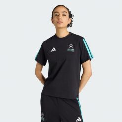 Koszulka Mercedes - Amg Petronas Formula 1 Team Dna. Czarne t-shirty sportowe adidas, bez wzorów, bez ramiączek. Za 199.00 zł.