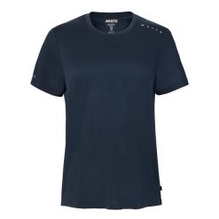 Koszulka damska Musto Evolution Sunblock. Niebieskie t-shirty sportowe Musto, l, bez wzorów, bez ramiączek, żeglarskie. Za 265.50 zł.