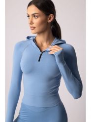 Spaio Bluza sportowa "Adapt" w kolorze błękitnym rozmiar: S. Niebieskie bluzy z kapturem Spaio, s, bez wzorów, z materiału, bez kaptura, outdoorowe. Za 208.99 zł.