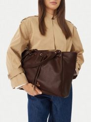 Beverly Hills Polo Club Torebka CEO-BHPC-C-008-10 Brązowy. Brązowe shopper bag Beverly Hills Polo Club, bez wzorów, ze skóry, bez dodatków. Za 279.99 zł.