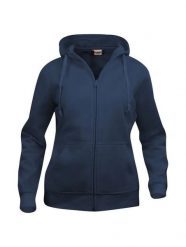 Clique Basic Hoody Full Zip Women – Blu granatowy rozpinana bluza z kapturem. Niebieskie bluzy CLIQUE, m, bez wzorów, z bawełny, z kapturem. Za 188.06 zł.