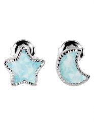 OR Carats Złote kolczyki-wkrętki z chalcedonem rozmiar: onesize. Szare kolczyki OR Carats, złote. Za 1,130.99 zł.