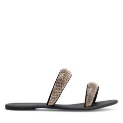 Klapki Nine West. Żółte klapki Nine West, bez wzorów, bez obcasa, bez zapięcia. Za 149.99 zł.