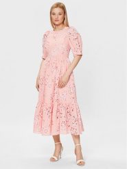 Ted Baker Sukienka codzienna 269186 Różowy Regular Fit. Czerwone sukienki Ted Baker, na co dzień, bez wzorów, z wiskozy, bez kołnierzyka, bez ramiączek, proste. Za 899.99 zł.