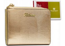 Portfel skórzany Peterson [DH] PTN LJ-816 złoty. Żółte portfele Peterson, bez wzorów, ze skóry. Za 115.99 zł.