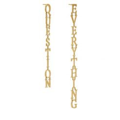 Kolczyki Off-White. Żółte kolczyki OFF-WHITE, złote. Za 2,239.00 zł.