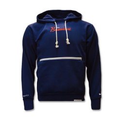 Bluza z kapturem Nike Standard Issue Hoodie College. Niebieskie bluzy Nike, bez wzorów, sportowe, bez ramiączek, z kapturem. Za 197.00 zł.
