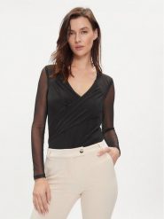 Rinascimento Body CFC0116288003 Czarny Regular Fit. Czarne body i gorsety Rinascimento, bez wzorów, z syntetyku, bez ramiączek. Za 199.99 zł.
