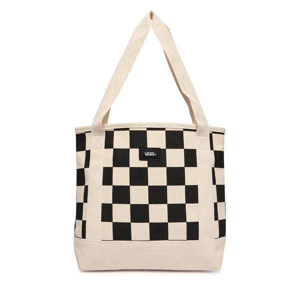 Torebka Vans. Białe shopper bag Vans, bez wzorów, bez dodatków. Za 149.99 zł.