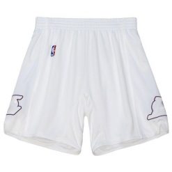Szorty Los Angeles Lakers Authentic Christmas Day 2012/13. Białe szorty Mitchell & Ness, bez wzorów, z poliesteru, sportowe. Za 672.00 zł.
