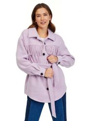 Orsay Kurtka koszulowa w kolorze lawendowym rozmiar: 38. Różowe kurtki Orsay, bez wzorów, z tkaniny, bez kaptura. Za 143.90 zł.