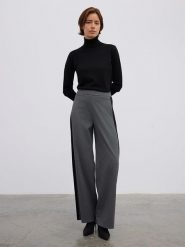 BGN Spodnie w kolorze antracytowym rozmiar: 34. Czarne spodnie materiałowe BGN, bez wzorów, z materiału, z podwyższonym stanem. Za 126.45 zł.