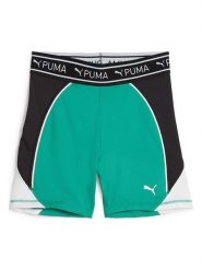 Puma Szorty sportowe "Train Strong 5`" w kolorze biało-zielono-czarnym rozmiar: S. Białe szorty sportowe Puma, bez wzorów, z materiału, z podwyższonym stanem, outdoorowe. Za 56.93 zł.