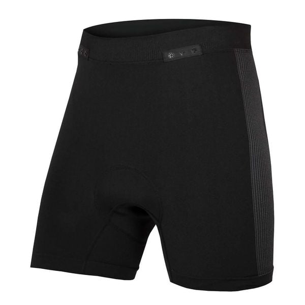 Wyściełane Bokserki Endura Clickfast™. Czarne bokserki damskie ENDURA, bez wzorów, z dzianiny. Za 159.99 zł.