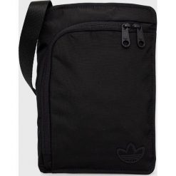 Adidas Originals saszetka kolor czarny. Czarne nerki i saszetki adidas Originals, bez wzorów, z materiału, na ramię, bez dodatków. W wyprzedaży za 83.99 zł.