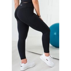 Czarne legginsy damskie z wysokim stanem Be Stronger ultra soft. Czarne legginsy 2SkIN, bez wzorów, z elastanu, sportowe. Za 199.00 zł.