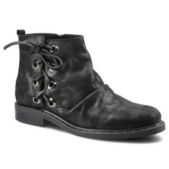 Czarne Botki Lemar Damskie Stylowe Obuwie Skórzane. Czarne botki Lemar, z aplikacjami, z nubiku, eleganckie, bez obcasa, na obcasie, bez zapięcia. Za 219.00 zł.