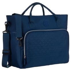 Weekendowa torba podróżna z poliestru w granatowym kolorze - Peterson. Torby sportowe Peterson, bez wzorów. Za 114.99 zł.