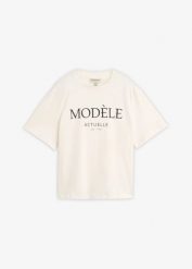 T-shirt oversize z czystej bawełny organicznej. Czarne t-shirty bonprix, bez wzorów, z bawełny, bez kołnierzyka, bez ramiączek. Za 24.99 zł.