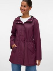 Vero Moda Płaszcz przeciwdeszczowy w kolorze fioletowym rozmiar: XS. Różowe kurtki przeciwdeszczowe Vero Moda, xs, bez wzorów, bez kaptura, outdoorowe. Za 179.95 zł.
