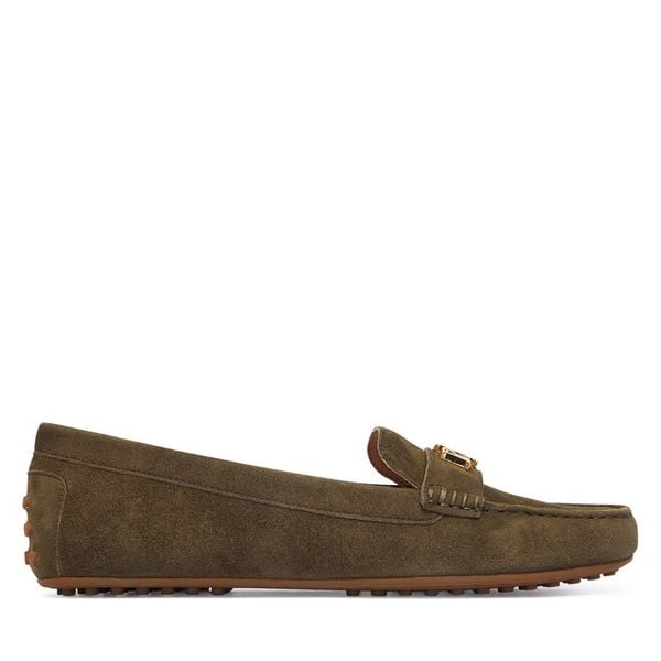 Mokasyny LAUREN RALPH LAUREN. Zielone mokasyny Lauren Ralph Lauren, bez wzorów. Za 689.99 zł.