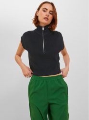 JJXX Sweter 12224511 Czarny Regular Fit. Czarne swetry JJXX, m, bez wzorów, z bawełny, bez ramiączek. Za 119.99 zł.
