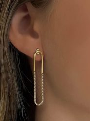 Les Petites Précieuses Pozłacane kolczyki z cyrkoniami rozmiar: onesize. Żółte kolczyki Les Petites Précieuses, z cyrkonią, pozłacane. Za 252.99 zł.