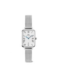 Daniel Wellington Zegarek Quadro Sterling Roman Numerals DW00100863 Srebrny. Szare, analogowe zegarki Daniel Wellington, srebrne. Za 749.99 zł.