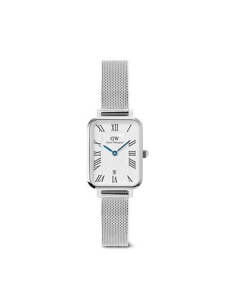 Daniel Wellington Zegarek Quadro Sterling Roman Numerals DW00100863 Srebrny. Szare, analogowe zegarki Daniel Wellington, srebrne. Za 749.99 zł.