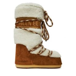 Śniegowce Moon Boot. Brązowe śniegowce Moon Boot, bez wzorów, bez zapięcia. Za 2,349.00 zł.