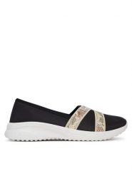 Puma Półbuty Adelina 2 Snake Chic 400702 01 Czarny. Czarne półbuty wsuwane Puma, bez wzorów, z materiału, bez obcasa, na płaskiej podeszwie. Za 149.99 zł.
