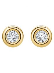 Revoni Złote kolczyki-wkrętki z diamentami rozmiar: onesize. Żółte kolczyki Revoni, z diamentem, złote. Za 674.99 zł.