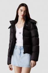 CALVIN KLEIN Czarna damska kurtka z kapturem, Rozmiar XL. Czarne kurtki Calvin Klein, s, bez wzorów, z kapturem. W wyprzedaży za 673.99 zł.