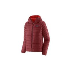 Kurtka puchowa damska Down Sweater Hoody Women. Czerwone kurtki Patagonia, s, bez wzorów, z puchu, sportowe, z kapturem. Za 1,079.00 zł.