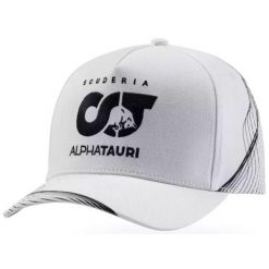Czapka Alpha Tauri F1 z logo — biała, bawełna, One Size. Białe czapki z daszkiem CRAMP FIX, bez wzorów, z bawełny. Za 198.99 zł.
