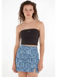 TOMMY JEANS Top w kolorze czarnym rozmiar: XL. Czarne topy Tommy Jeans, xl, bez wzorów, z jeansu, bez kołnierzyka, bez ramiączek. Za 57.20 zł.