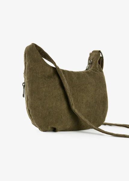 Torebka na ramię ze sztruksu. Zielone torebki klasyczne bonprix, bez wzorów, ze sztruksu, na ramię, bez dodatków. Za 109.99 zł.