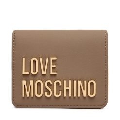Portfel LOVE MOSCHINO. Brązowe portfele Love Moschino, bez wzorów. Za 399.99 zł.