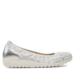 Baleriny Caprice. Szare baleriny Caprice, bez wzorów, bez obcasa, bez zapięcia. Za 189.99 zł.